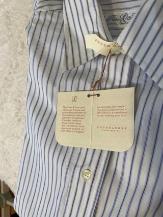 Camisa Peter & Sons Rayas Azules Italiana