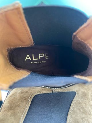 Botines ALPE piel mujer tacón marrón