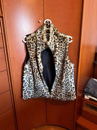 Chaleco estampado leopardo