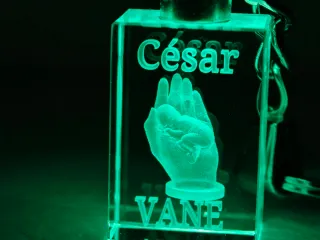 Llavero de cristal personalizado Bebé