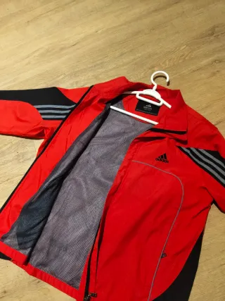 Chaqueta deportiva Adidas F50 - Negro y rojo