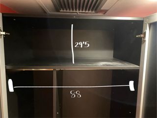 Mueble de recibidor negro 2 piezas.