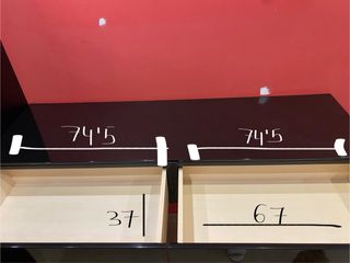 Mueble de recibidor negro 2 piezas.