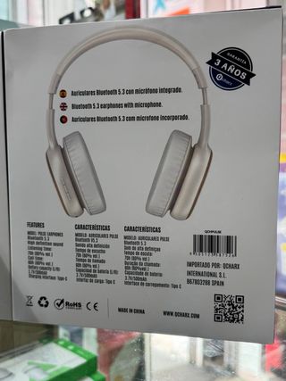 Auriculares Charx Pulse Bluetooth Beige