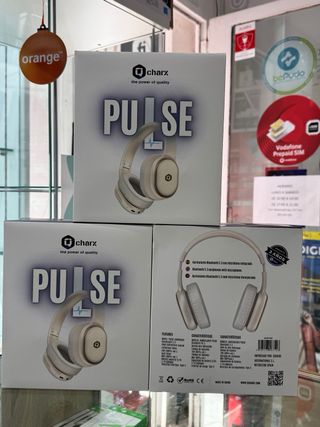 Auriculares Charx Pulse Bluetooth Beige