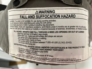 Mochila portabebés Boba gris