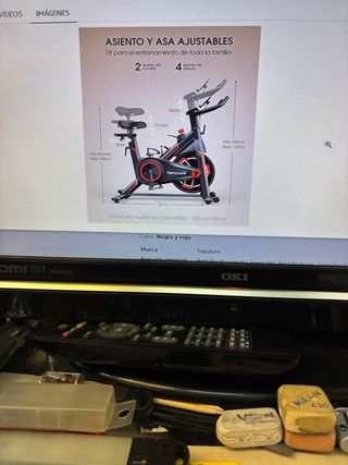 Bicicleta Estática Alta Calidad Ajustable