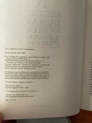 Libros Alexandre Dumas - Los tres mosqueteros