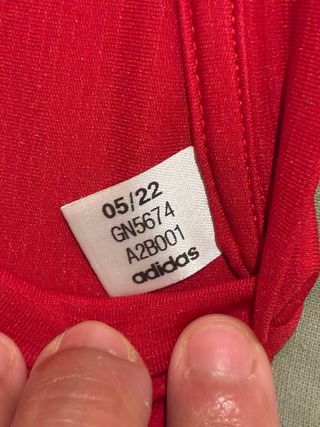 Camiseta Adidas manga larga roja Talla L