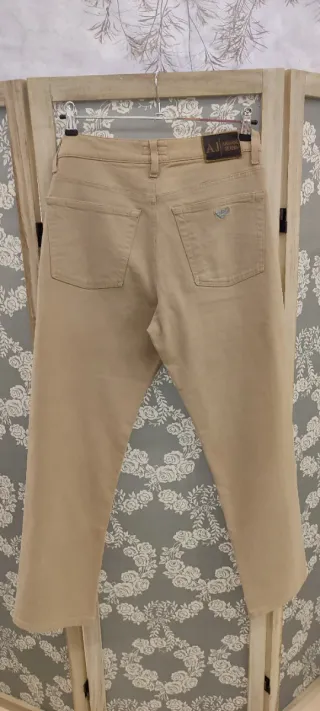 Pantalón vaquero beige Armani Jeans T /38 Beige