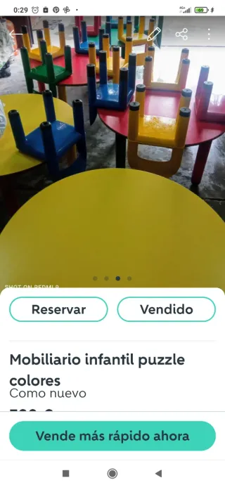 Mobiliario infantil puzzle colores