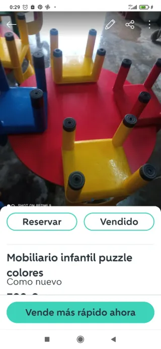 Mobiliario infantil puzzle colores