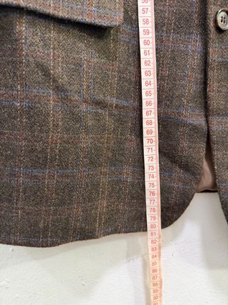 Americana de cuadros marrón