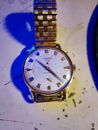 Reloj antiguo de los años 50-60 Duward Oro Blanco