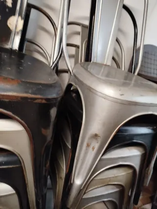 20 Sillas Industriales Hierro Tipo Tolix