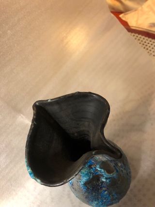 Jarrón Cerámica Vintage Francés