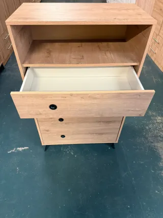 Armario modular con cómoda y mesitas