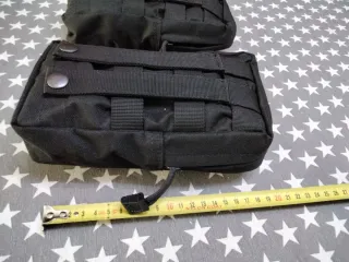 2 Bolsas Tácticas para cinturon, en  Negro