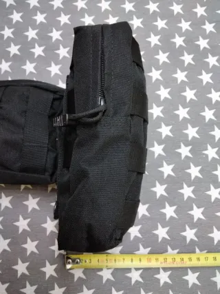 2 Bolsas Tácticas para cinturon, en  Negro