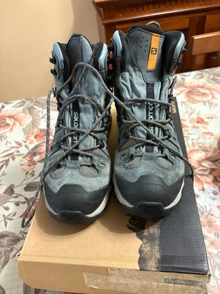 Scarpe trekking Salomon grigie/arancioni