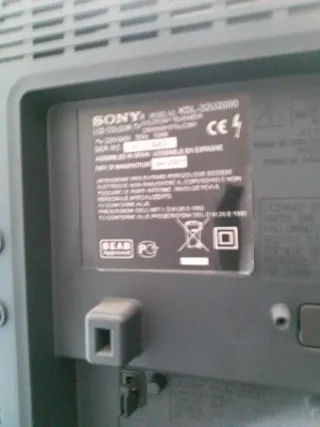 Televisor Sony Plata y Negro