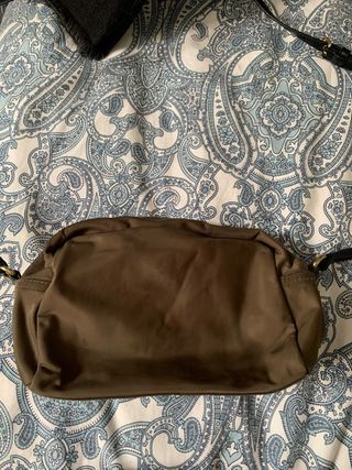 Bolso Bimba y Lola verde oliva y dorado