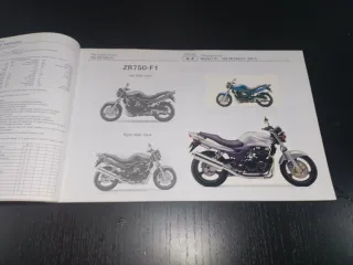 Catálogo Kawasaki ZR750-F1 Piezas Recambio