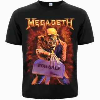 Camiseta Megadeth. For Sale, negra