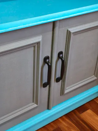 Mesa tv vintage restaurada