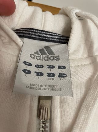 Chaqueta Adidas Blanca con Estampado de Ranas