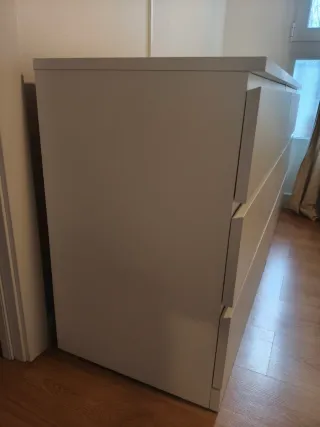 Cómoda Malm Ikea 6 cajones Blanca