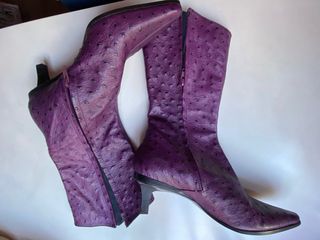 Botín Farrutx Talla 39.5 Piel Morado