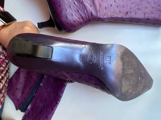 Botín Farrutx Talla 39.5 Piel Morado