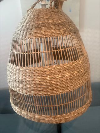 Lámpara de techo Ikea mimbre