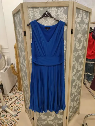 Vestido fiesta azulón LAMUSA T42
