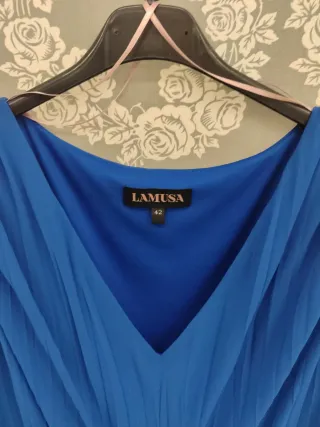 Vestido fiesta azulón LAMUSA T42