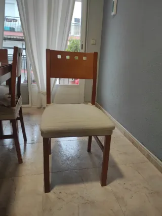 Mesa comedor y 6 sillas madera