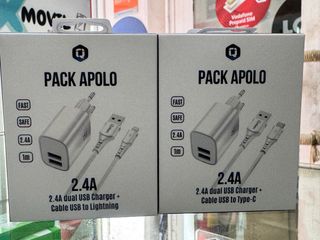 Cargador Q 2.4A iPhone y Tipo-C