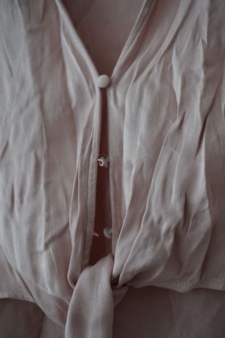 Camisa crop Zara – Talla S – Rosa