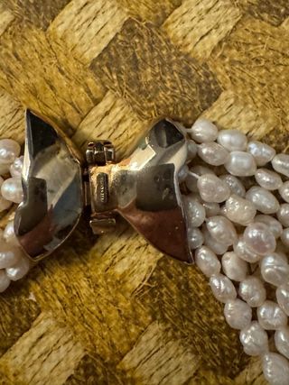 Collana in perle di riso dí acqua dolce