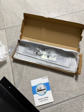 Baldas de baño metálicas negras