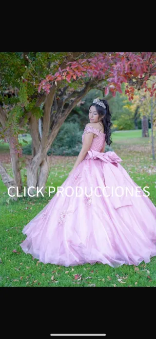 Alquiler Vestido 15 Años Rosa