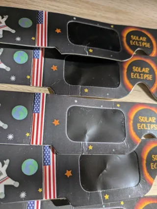 Lote 9 Gafas Eclipse Solar (leer descripción)