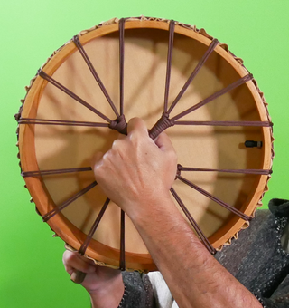 Tambor Chamánico Vegano Artesanal