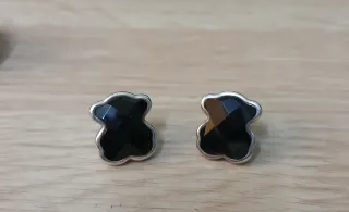 Pendientes Tous Plata y Onix Oso