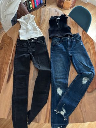 Lote Ropa Adolescente: Jeans, tops, chaleco..