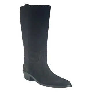 Stivali in pelle neri