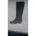 Stivali in pelle neri