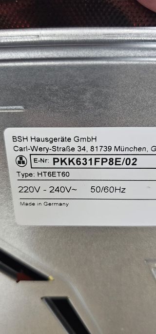 Vitrocerámica Bosch PKK631FP8E