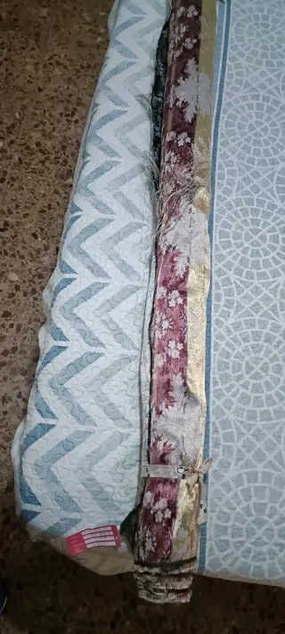 Tela Fallera Verde Flores